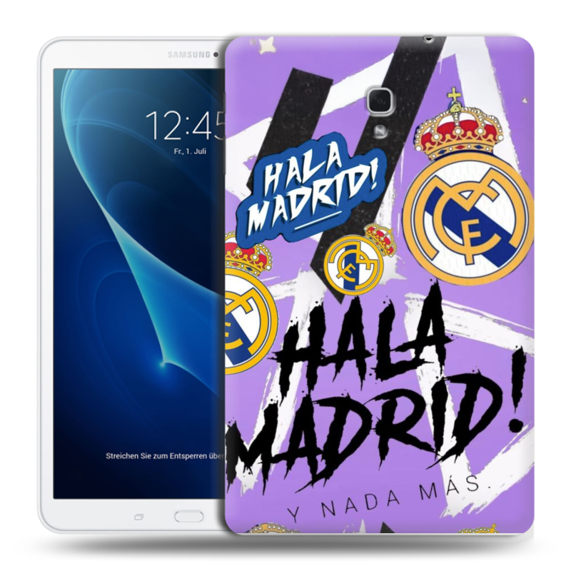 Силиконовый чехол на Samsung Galaxy Tab A 10.5 с принтом Real Madrid Реал Мадрид Силиконовый чехол на Samsung Galaxy Tab A 10.5 с принтом Real Madrid Реал Мадрид