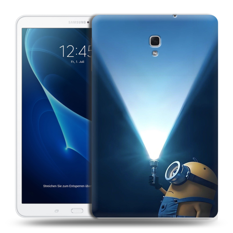 Силиконовый чехол на Samsung Galaxy Tab A 10.5 с принтом Миньоны Силиконовый чехол на Samsung Galaxy Tab A 10.5 с принтом Миньоны