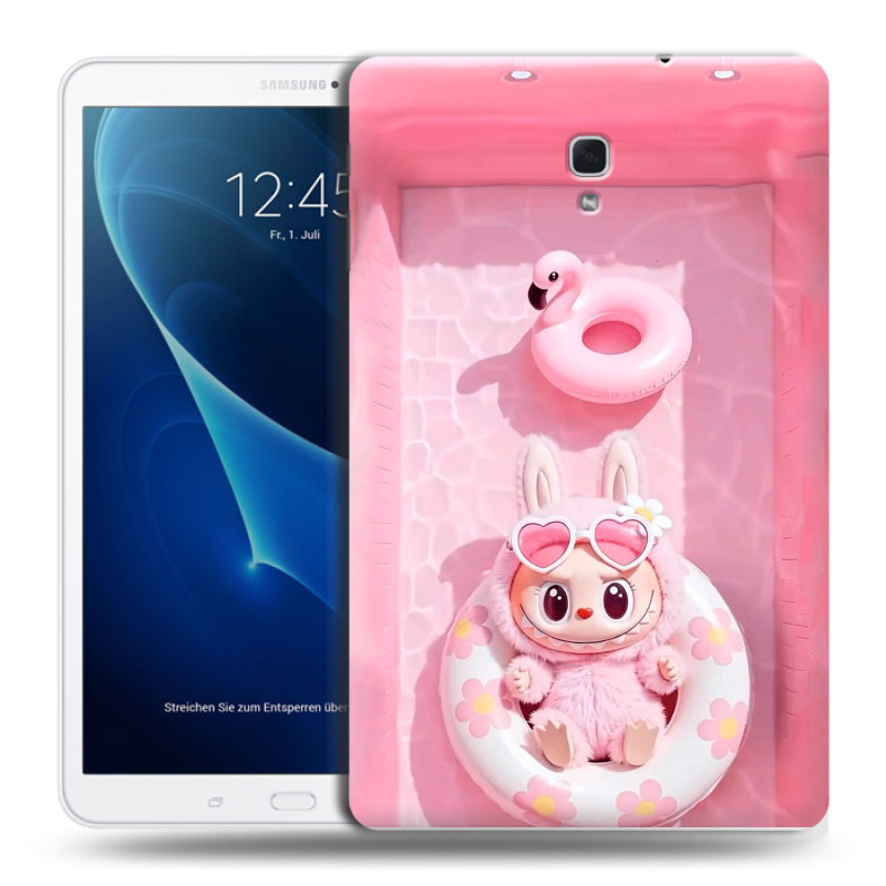 Силиконовый чехол на Samsung Galaxy Tab A 10.5 с принтом Labubu Лабубу Силиконовый чехол на Samsung Galaxy Tab A 10.5 с принтом Labubu Лабубу