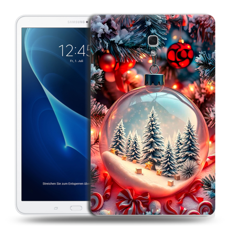 Силиконовый чехол на Samsung Galaxy Tab A 10.5 с принтом Новый год Силиконовый чехол на Samsung Galaxy Tab A 10.5 с принтом Новый год
