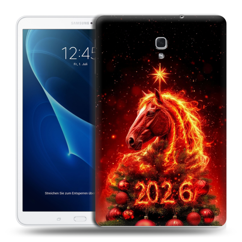Силиконовый чехол на Samsung Galaxy Tab A 10.5 с принтом Новый год Силиконовый чехол на Samsung Galaxy Tab A 10.5 с принтом Новый год