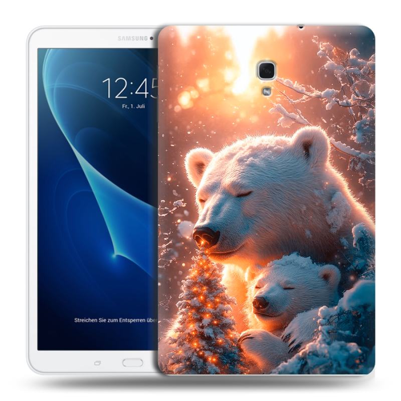 Силиконовый чехол на Samsung Galaxy Tab A 10.5 с принтом Новый год Силиконовый чехол на Samsung Galaxy Tab A 10.5 с принтом Новый год