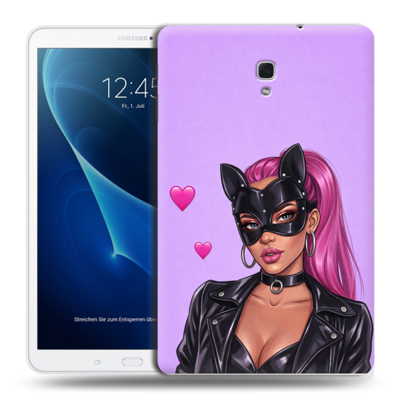 Силиконовый чехол на Samsung Galaxy Tab A 10.5 с принтом женский Силиконовый чехол на Samsung Galaxy Tab A 10.5 с принтом женский