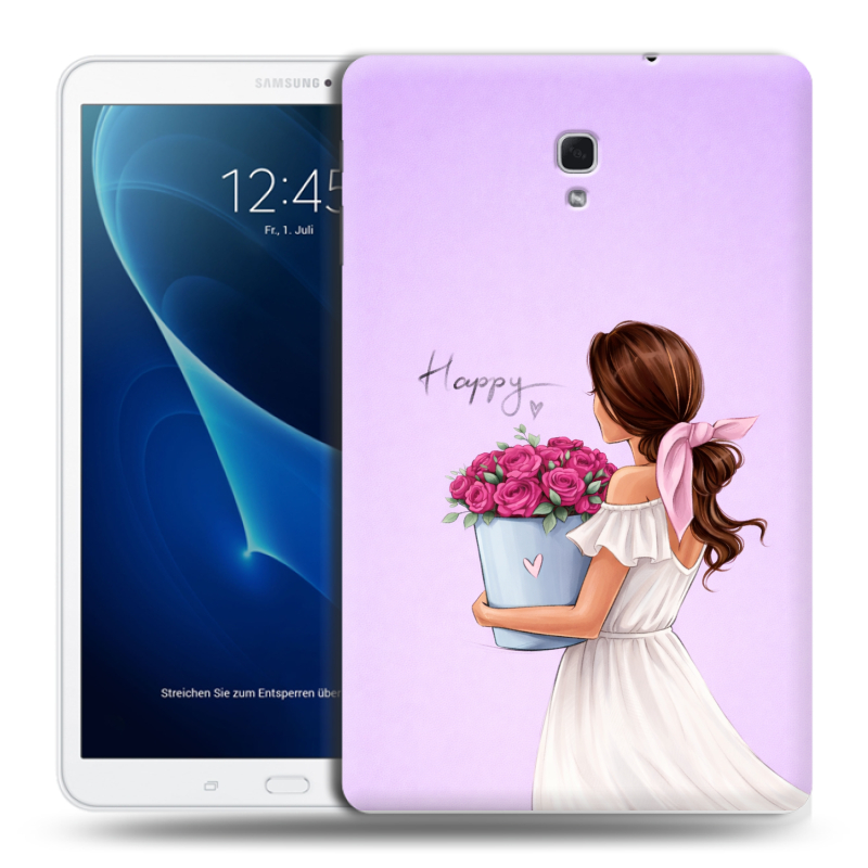 Силиконовый чехол на Samsung Galaxy Tab A 10.5 с принтом женский Силиконовый чехол на Samsung Galaxy Tab A 10.5 с принтом женский