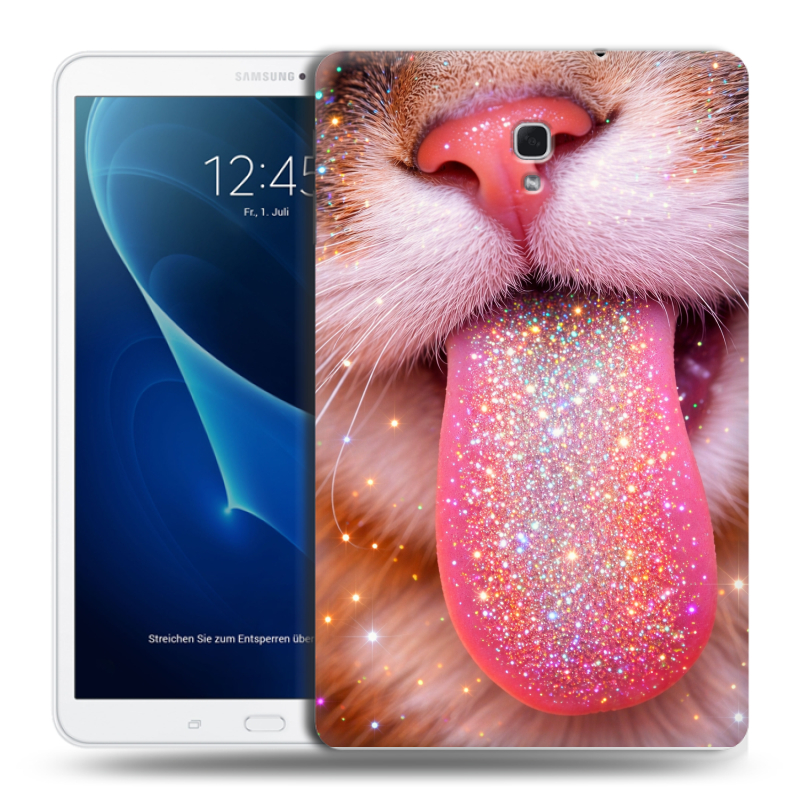Силиконовый чехол на Samsung Galaxy Tab A 10.5 с принтом для девочек Силиконовый чехол на Samsung Galaxy Tab A 10.5 с принтом для девочек
