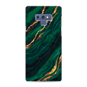 Силиконовый чехол на Samsung Galaxy Note 9 с принтом Мрамор зеленое золото Силиконовый чехол на Samsung Galaxy Note 9 с принтом Мрамор зеленое золото