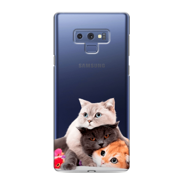 Силиконовый чехол на Samsung Galaxy Note 9 с принтом Кошки Силиконовый чехол на Samsung Galaxy Note 9 с принтом Кошки