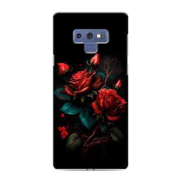Силиконовый чехол на Samsung Galaxy Note 9 с принтом Розы красные