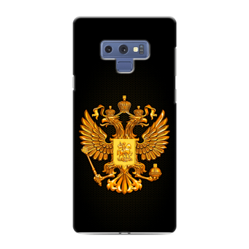 Силиконовый чехол на Samsung Galaxy Note 9 с принтом Герб России желтый