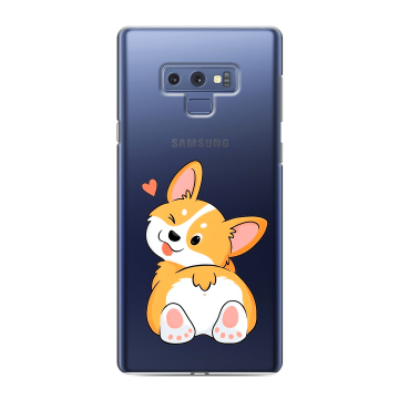 Силиконовый чехол на Samsung Galaxy Note 9 с принтом Корги Силиконовый чехол на Samsung Galaxy Note 9 с принтом Корги