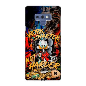 Силиконовый чехол на Samsung Galaxy Note 9 с принтом Дональд Дак Деньги