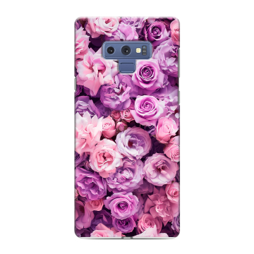 Силиконовый чехол на Samsung Galaxy Note 9 с принтом лавандовые розы Силиконовый чехол на Samsung Galaxy Note 9 с принтом лавандовые розы