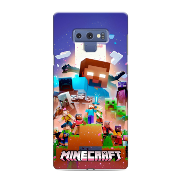 Силиконовый чехол на Samsung Galaxy Note 9 с принтом Майнкрафт Minecraft