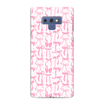 Силиконовый чехол на Samsung Galaxy Note 9 с принтом Розовые бантики Силиконовый чехол на Samsung Galaxy Note 9 с принтом Розовые бантики