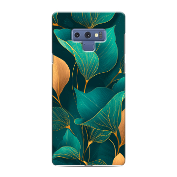 Силиконовый чехол на Samsung Galaxy Note 9 с принтом Листья и золото Силиконовый чехол на Samsung Galaxy Note 9 с принтом Листья и золото