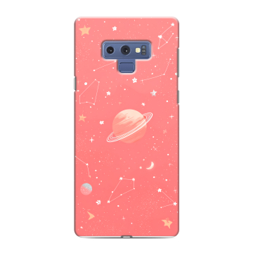 Силиконовый чехол на Samsung Galaxy Note 9 с принтом Розовый космос Силиконовый чехол на Samsung Galaxy Note 9 с принтом Розовый космос