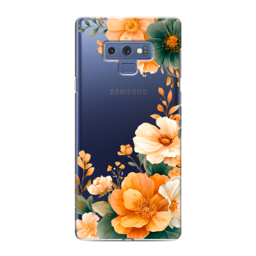 Силиконовый чехол на Samsung Galaxy Note 9 с принтом Цветы принт Силиконовый чехол на Samsung Galaxy Note 9 с принтом Цветы принт