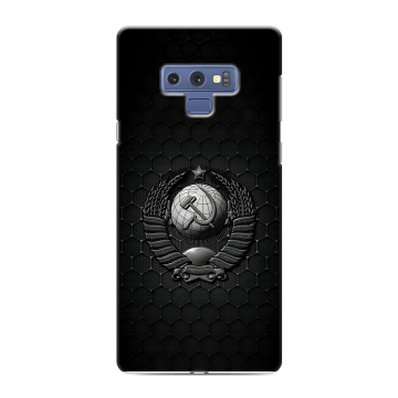 Силиконовый чехол на Samsung Galaxy Note 9 с принтом Герб Флаг СССР Силиконовый чехол на Samsung Galaxy Note 9 с принтом Герб Флаг СССР