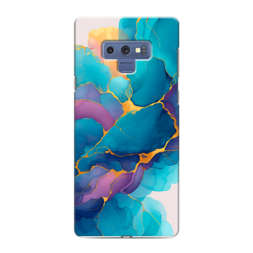 Силиконовый чехол на Samsung Galaxy Note 9 с принтом Мрамор блестки Силиконовый чехол на Samsung Galaxy Note 9 с принтом Мрамор блестки
