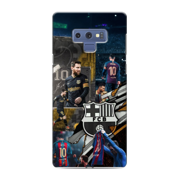 Силиконовый чехол на Samsung Galaxy Note 9 с принтом Messi Barcelona