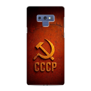 Силиконовый чехол на Samsung Galaxy Note 9 с принтом Флаг Герб СССР Силиконовый чехол на Samsung Galaxy Note 9 с принтом Флаг Герб СССР