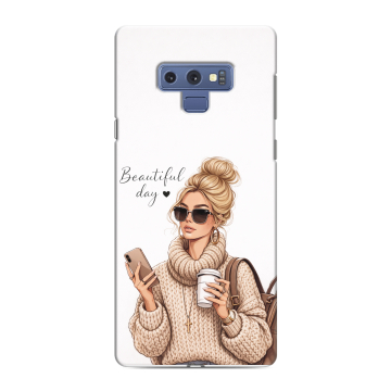 Силиконовый чехол на Samsung Galaxy Note 9 с принтом женский Силиконовый чехол на Samsung Galaxy Note 9 с принтом женский