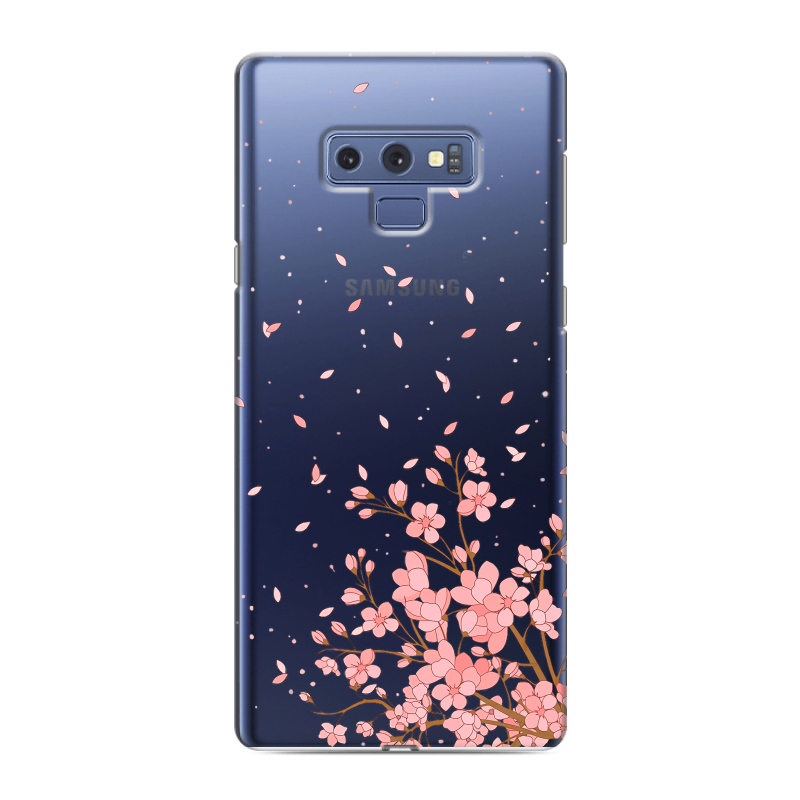 Силиконовый чехол на Samsung Galaxy Note 9 с принтом Ветка сакуры Силиконовый чехол на Samsung Galaxy Note 9 с принтом Ветка сакуры