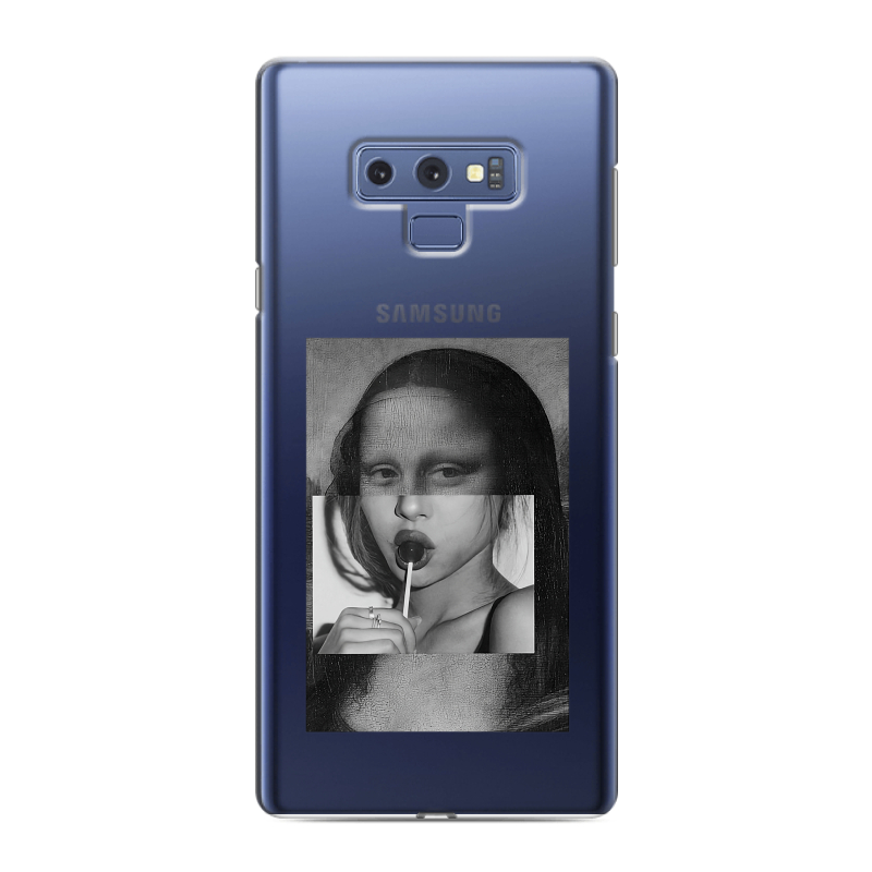 Силиконовый противоударный чехол на Samsung Galaxy Note 9 с принтом Мона Лиза Силиконовый противоударный чехол на Samsung Galaxy Note 9 с принтом Мона Лиза