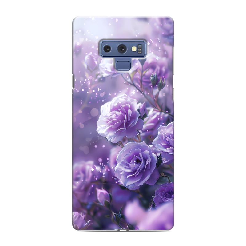 Силиконовый противоударный чехол на Samsung Galaxy Note 9 с принтом Розы цветы Силиконовый противоударный чехол на Samsung Galaxy Note 9 с принтом Розы цветы