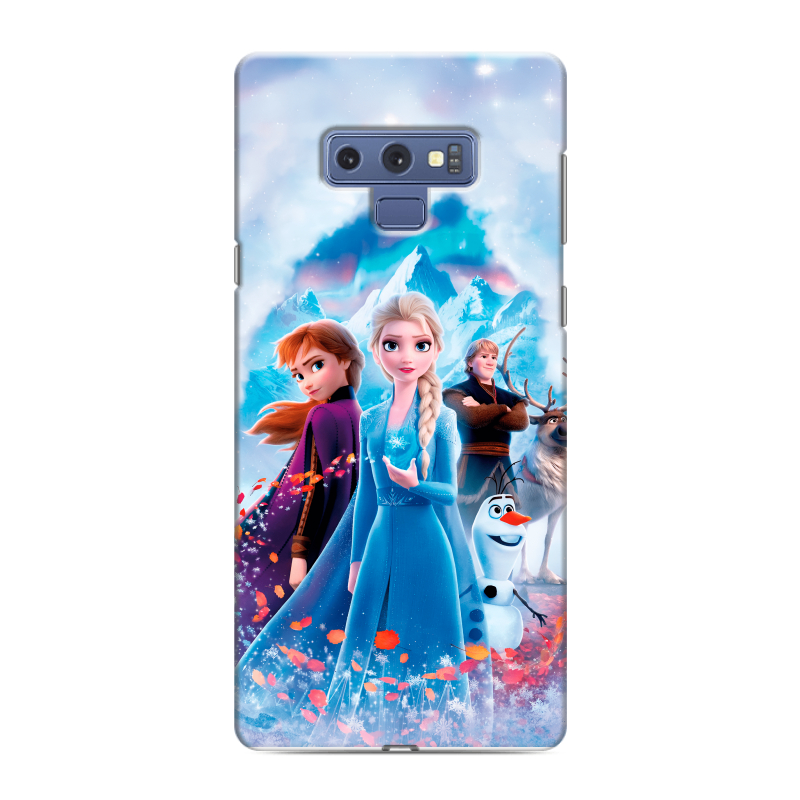Силиконовый противоударный чехол на Samsung Galaxy Note 9 с принтом Холодное сердце Frozen Силиконовый противоударный чехол на Samsung Galaxy Note 9 с принтом Холодное сердце Frozen