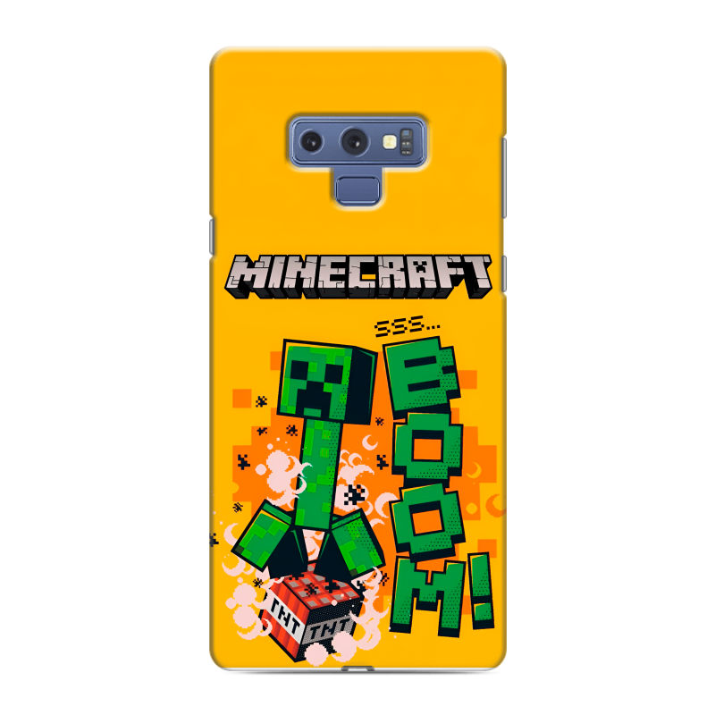 Силиконовый чехол на Samsung Galaxy Note 9 с принтом Майнкрафт Minecraft Силиконовый чехол на Samsung Galaxy Note 9 с принтом Майнкрафт Minecraft