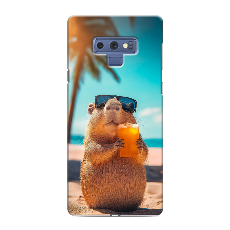 Силиконовый чехол на Samsung Galaxy Note 9 с принтом Капибара Силиконовый чехол на Samsung Galaxy Note 9 с принтом Капибара
