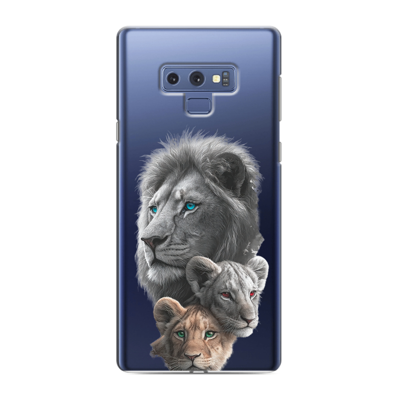 Силиконовый противоударный чехол на Samsung Galaxy Note 9 с принтом Львы Силиконовый противоударный чехол на Samsung Galaxy Note 9 с принтом Львы