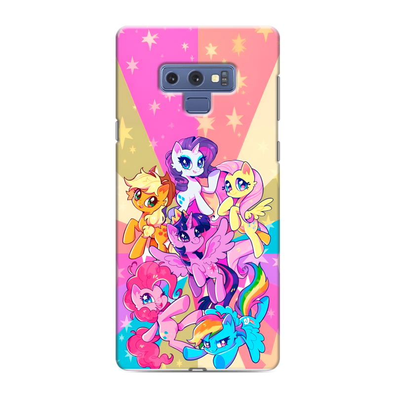 Силиконовый противоударный чехол на Samsung Galaxy Note 9 с принтом My little pony Дружба чудо Силиконовый противоударный чехол на Samsung Galaxy Note 9 с принтом My little pony Дружба чудо