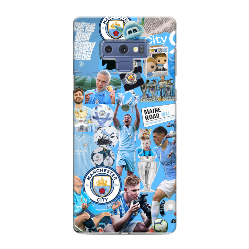 Силиконовый противоударный чехол на Samsung Galaxy Note 9 с принтом Man City Манчестер Сити Силиконовый противоударный чехол на Samsung Galaxy Note 9 с принтом Man City Манчестер Сити