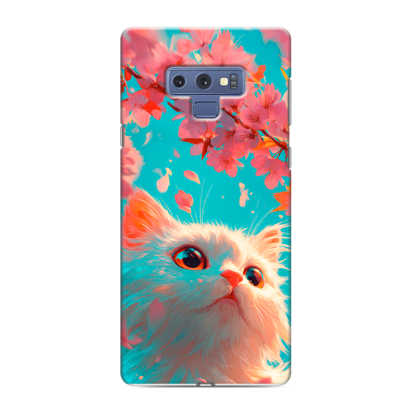 Силиконовый противоударный чехол на Samsung Galaxy Note 9 с принтом Красивый кот Силиконовый противоударный чехол на Samsung Galaxy Note 9 с принтом Красивый кот