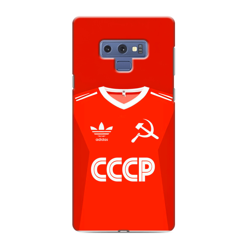 Силиконовый противоударный чехол на Samsung Galaxy Note 9 с принтом Флаг Герб СССР Силиконовый противоударный чехол на Samsung Galaxy Note 9 с принтом Флаг Герб СССР