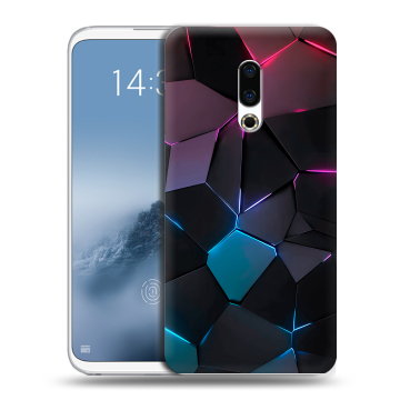 Силиконовый чехол на Meizu 16th Plus с принтом Геометрия неона Силиконовый чехол на Meizu 16th Plus с принтом Геометрия неона