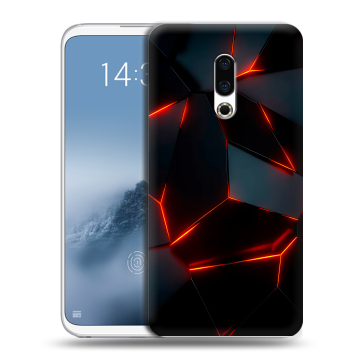 Силиконовый чехол на Meizu 16th Plus с принтом Яркие абстракции Силиконовый чехол на Meizu 16th Plus с принтом Яркие абстракции