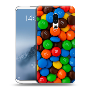 Силиконовый чехол на Meizu 16th Plus с принтом Конфеты Силиконовый чехол на Meizu 16th Plus с принтом Конфеты