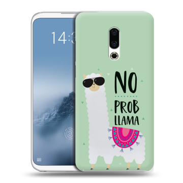 Силиконовый чехол на Meizu 16th Plus с принтом Лама Силиконовый чехол на Meizu 16th Plus с принтом Лама