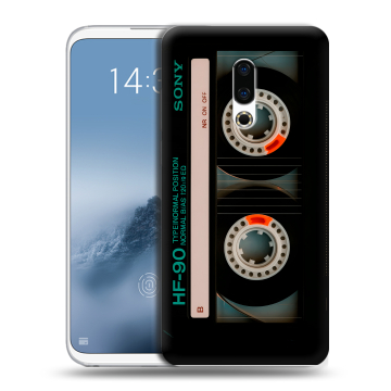 Силиконовый чехол на Meizu 16th Plus с принтом Кассета