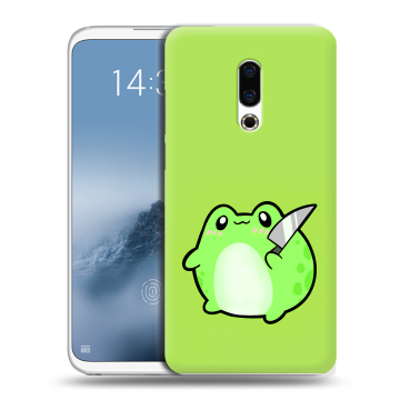 Силиконовый чехол на Meizu 16th Plus с принтом Лягушенок