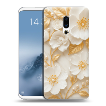 Силиконовый чехол на Meizu 16th Plus с принтом Цветы Силиконовый чехол на Meizu 16th Plus с принтом Цветы