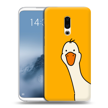 Силиконовый чехол на Meizu 16th Plus с принтом Утка