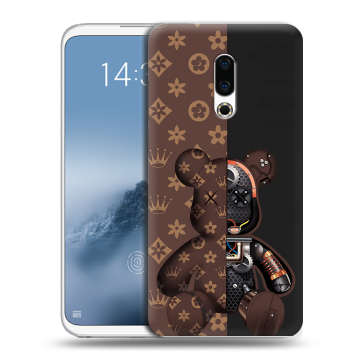 Силиконовый чехол на Meizu 16th Plus с принтом Луи робот Силиконовый чехол на Meizu 16th Plus с принтом Луи робот
