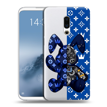 Силиконовый чехол на Meizu 16th Plus с принтом Луи робот