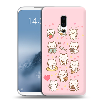 Силиконовый чехол на Meizu 16th Plus с принтом Hello Kitty Хелоу Кити