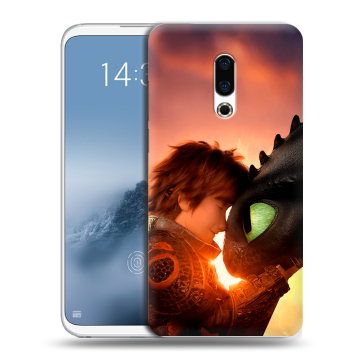 Силиконовый чехол на Meizu 16th Plus с принтом Как приручить дракона