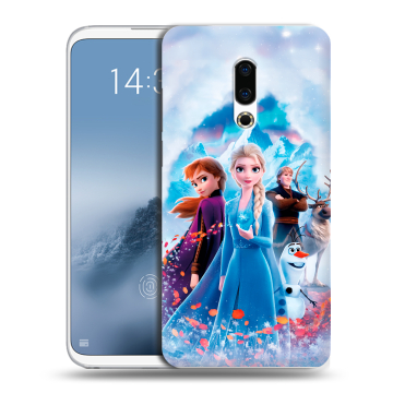 Силиконовый чехол на Meizu 16th Plus с принтом Холодное сердце Frozen Силиконовый чехол на Meizu 16th Plus с принтом Холодное сердце Frozen